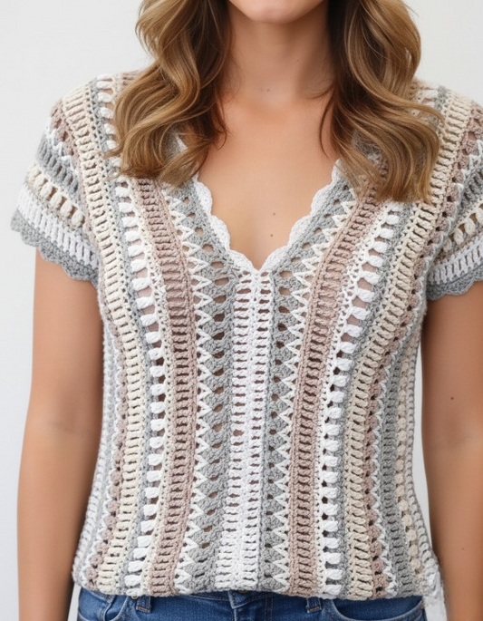Crochet Pattern – LUNA Crochet Top