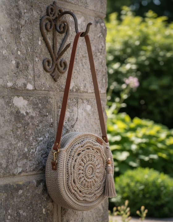 Round Crochet Bag Pattern PDF