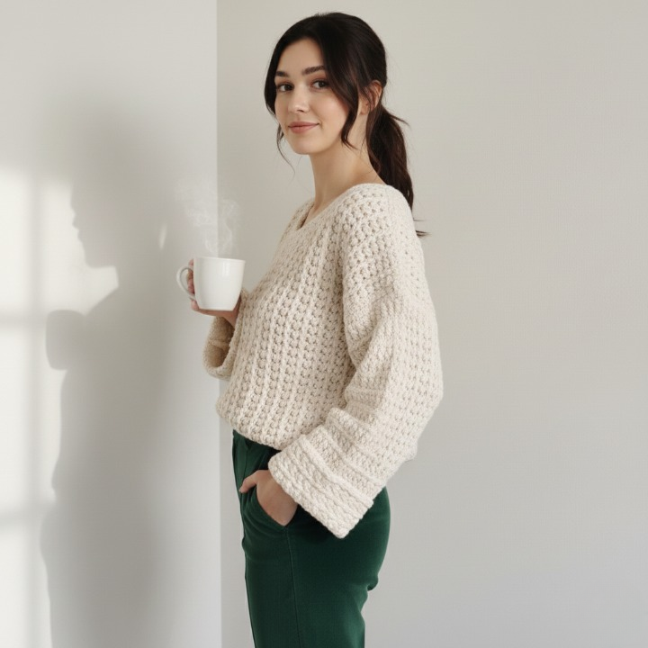 The Sable Cozy Pullover Crochet Pattern