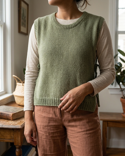 Willow Drift Knit Vest Pattern