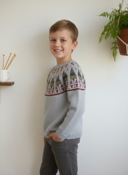 EverGlimmer Forest Mosaic Sweater Pattern