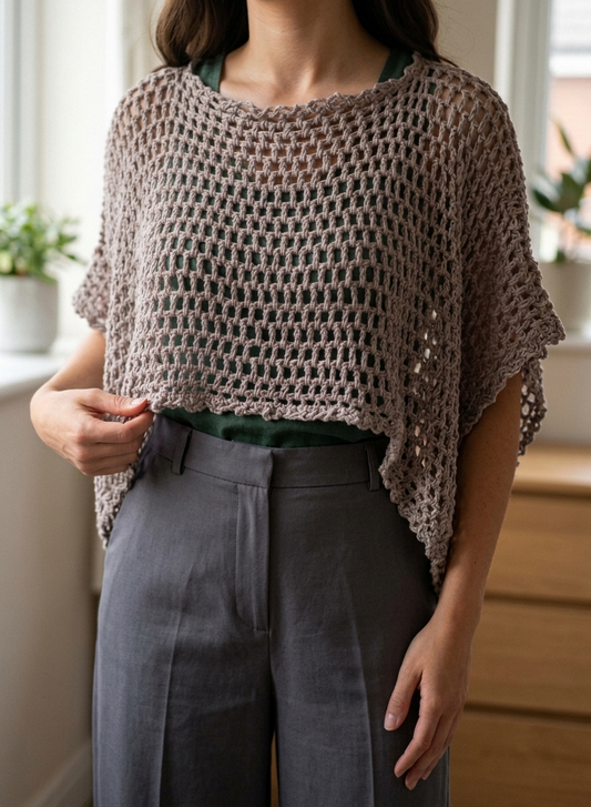 ETHEREAL MESH Crochet Shawl Pattern