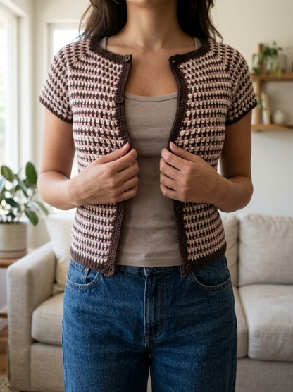 Aurora Raglan Crochet Cardigan Pattern