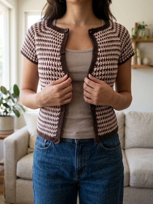 Aurora Raglan Crochet Cardigan Pattern