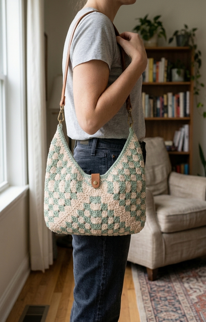 Sunset Bloom Granny Tote Bag Crochet Pattern