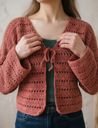MARIGOLD BREEZE Crochet Cardigan Pattern