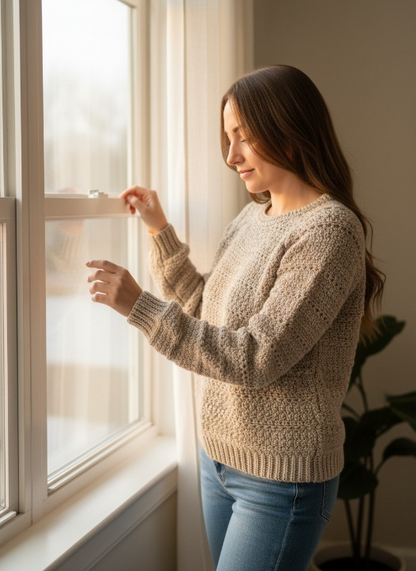 Cozy Drift Crochet Pullover Pattern