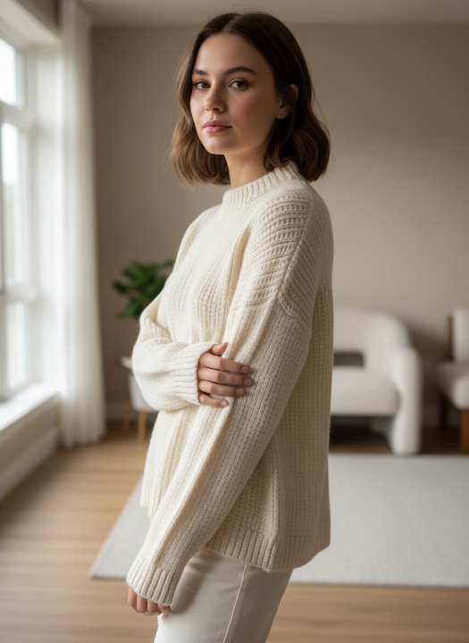Retro Chic Crochet Sweater Pattern