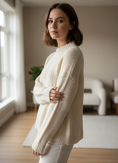 Retro Chic Crochet Sweater Pattern