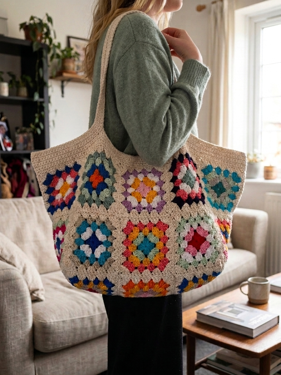 Coastal Granny Tote Bag Crochet Pattern