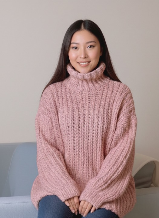 Cloudcrest Turtleneck Sweater Crochet Pattern