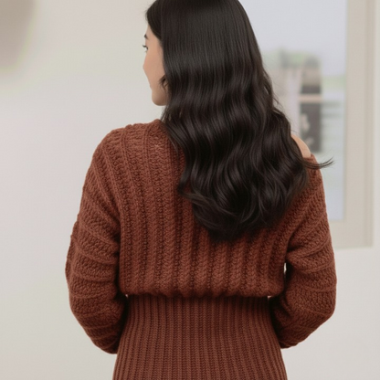 Off-Shoulder Crochet Pullover Pattern