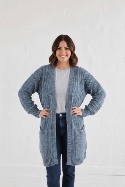 LUMEN Easy Crochet Cardigan Pattern