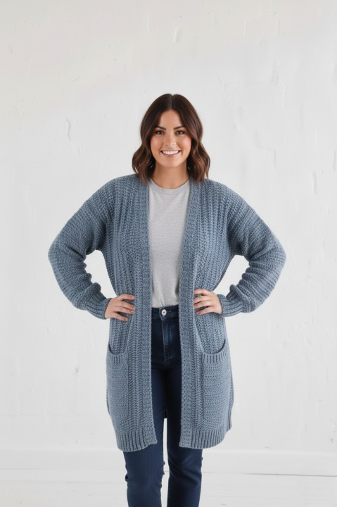 LUMEN Easy Crochet Cardigan Pattern