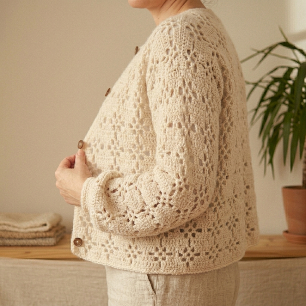 LACY LOU Crochet Cardigan Pattern