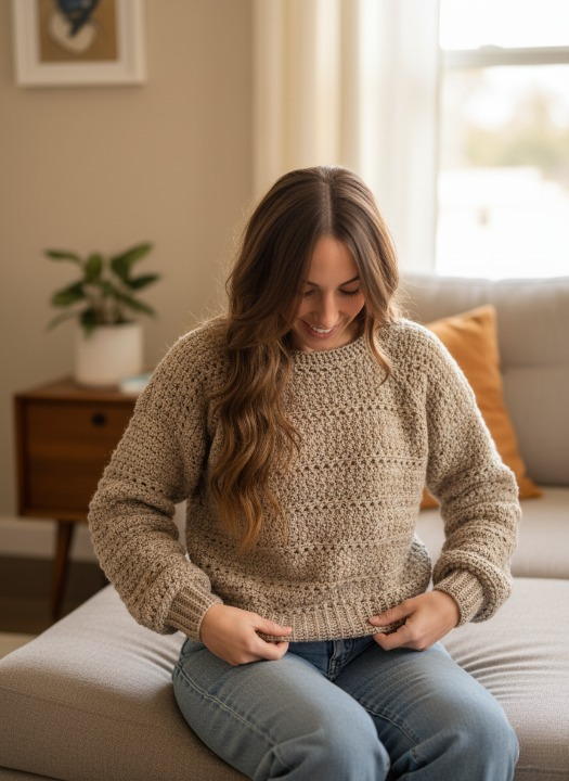 Cozy Drift Crochet Pullover Pattern
