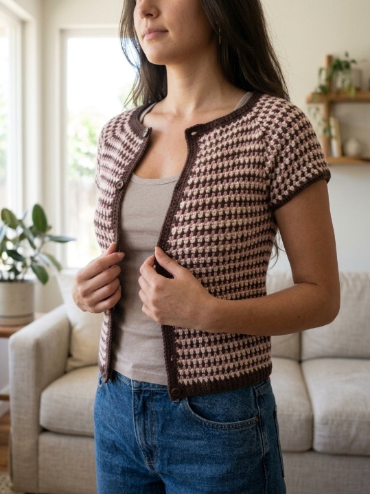 Aurora Raglan Crochet Cardigan Pattern