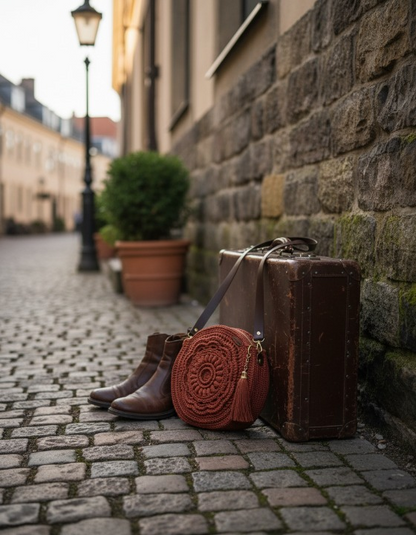 Round Crochet Bag Pattern PDF