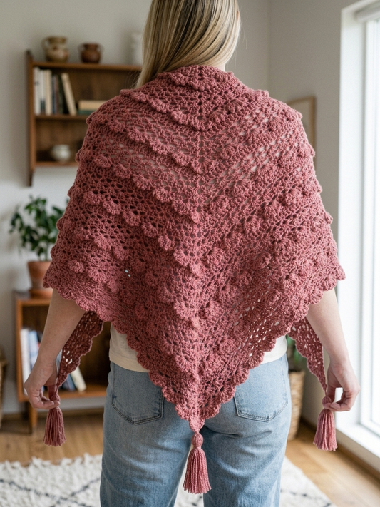 Isabella Triangle Shawl Crochet Pattern