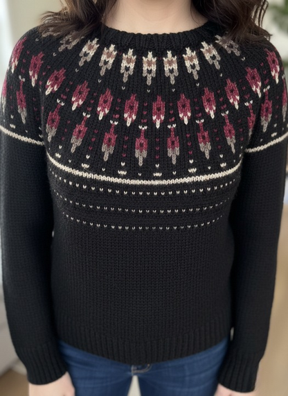 LuminaWeave Mosaic Sweater Pattern