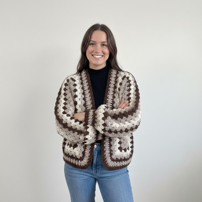 HONEYBLOOM Hexagon Granny Cardigan Crochet Pattern