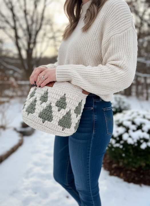 Evergreen Mosaic Basket Set