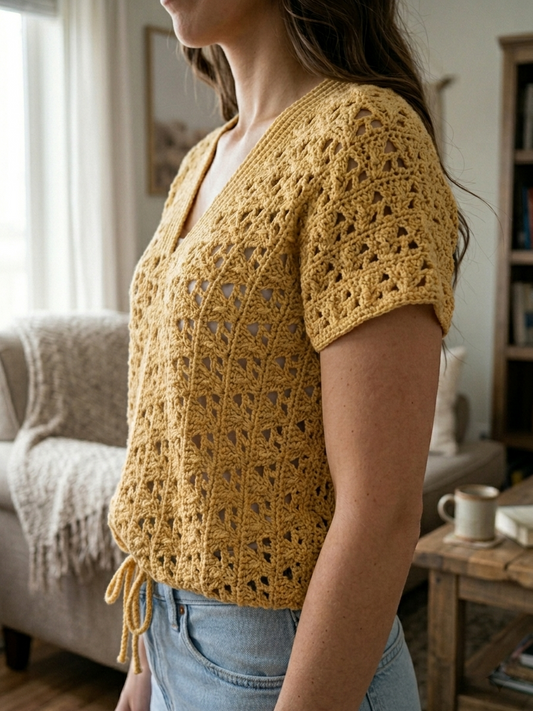 Moonlit Lace Tee Crochet Pattern