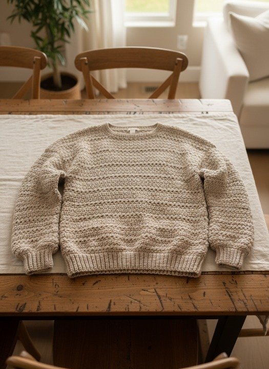 Cozy Drift Crochet Pullover Pattern