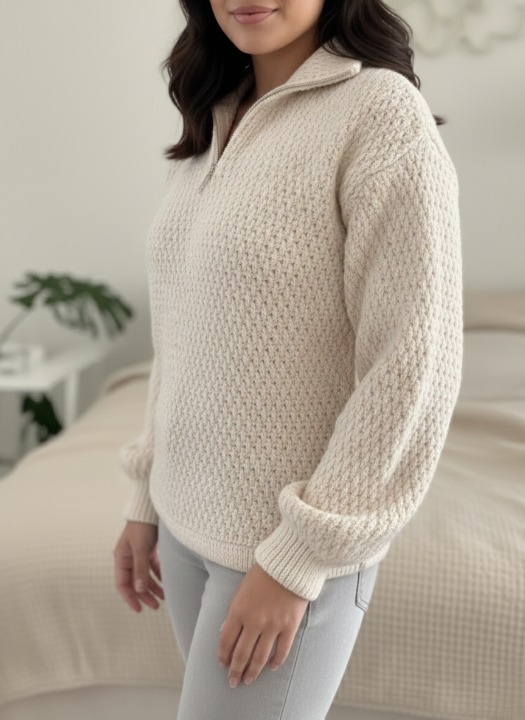 Cozy Quarter Zip Sweater