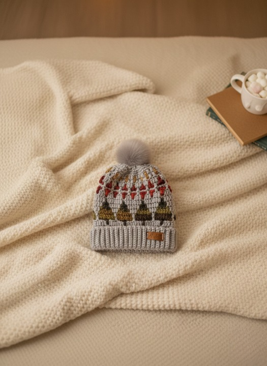 Sparkle Pines Mosaic Beanie