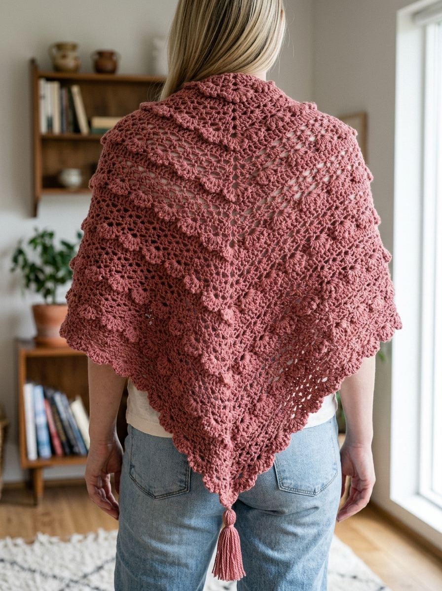 Isabella Triangle Shawl Crochet Pattern