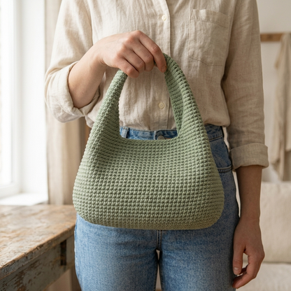 Harbor Loop Crochet Hobo Bag Pattern