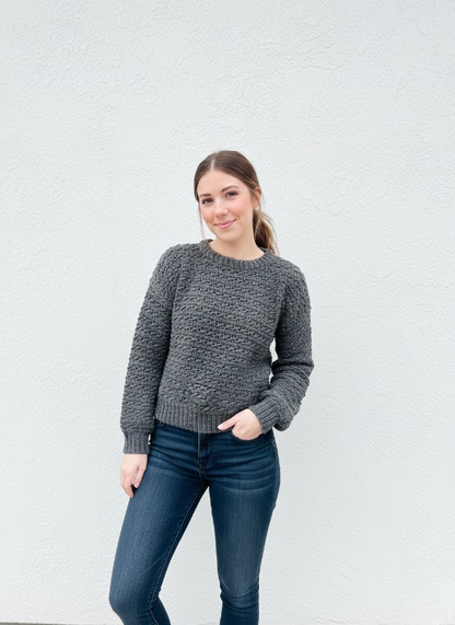 RIVERSTONE Textured Crochet Pullover Pattern
