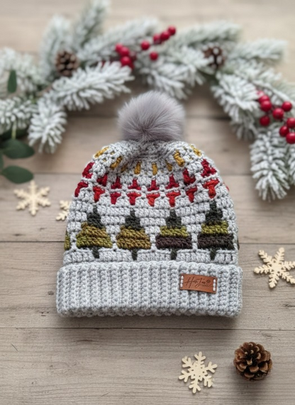Sparkle Pines Mosaic Beanie