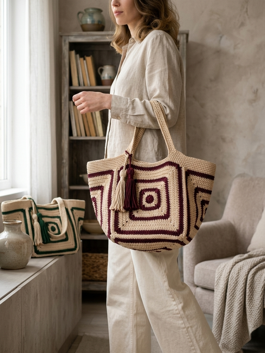 Harmony Granny Tote Bag Crochet Pattern