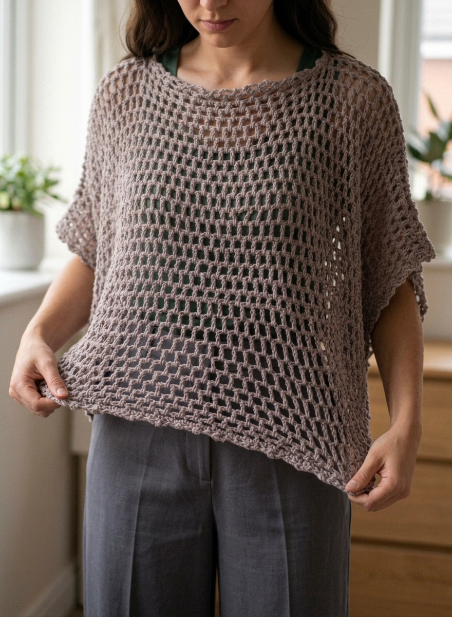 ETHEREAL MESH Crochet Shawl Pattern