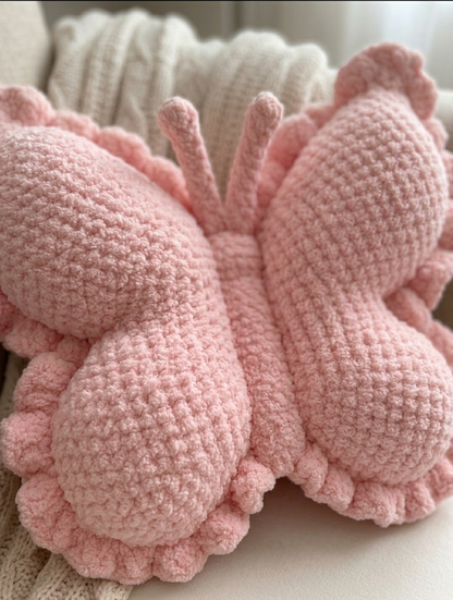 Flutterwing Butterfly Pillow Crochet Pattern PDF
