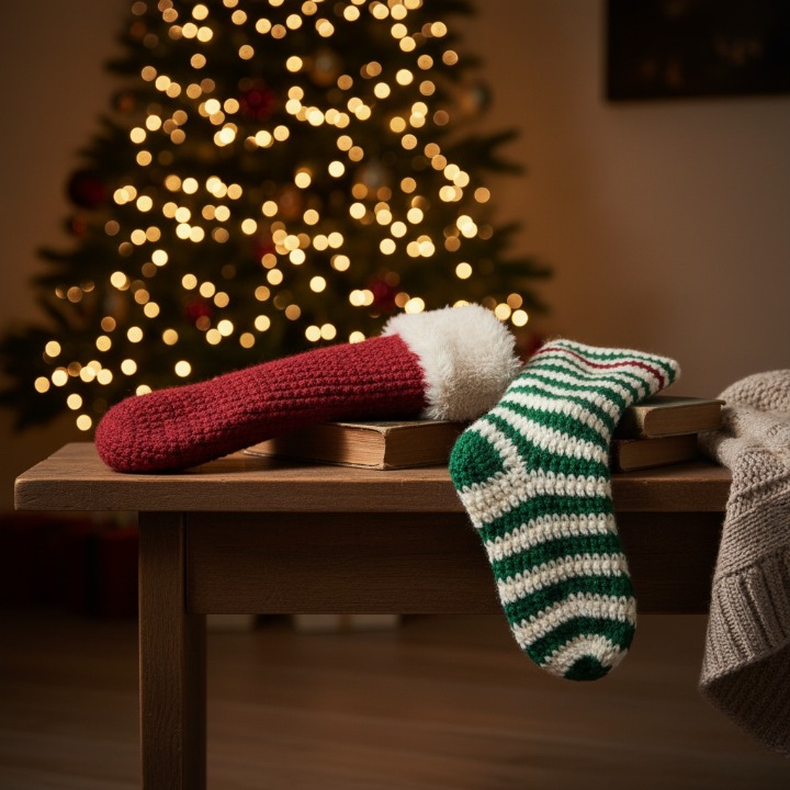 Festive Crochet Christmas Stockings