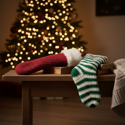 Festive Crochet Christmas Stockings