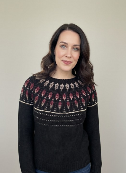 LuminaWeave Mosaic Sweater Pattern