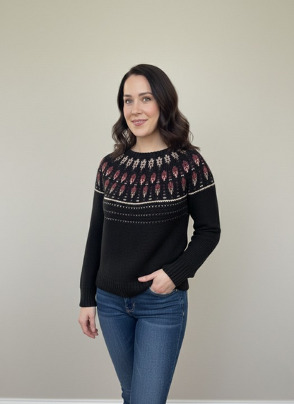 LuminaWeave Mosaic Sweater Pattern