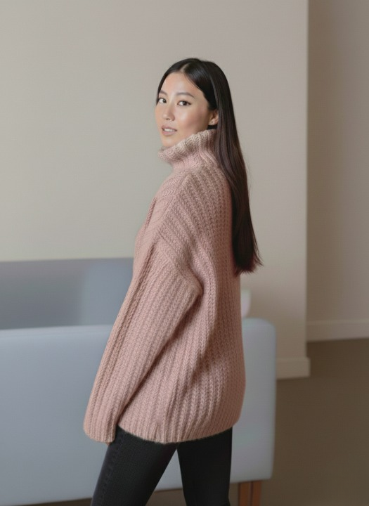 Cloudcrest Turtleneck Sweater Crochet Pattern