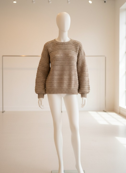 Cozy Drift Crochet Pullover Pattern