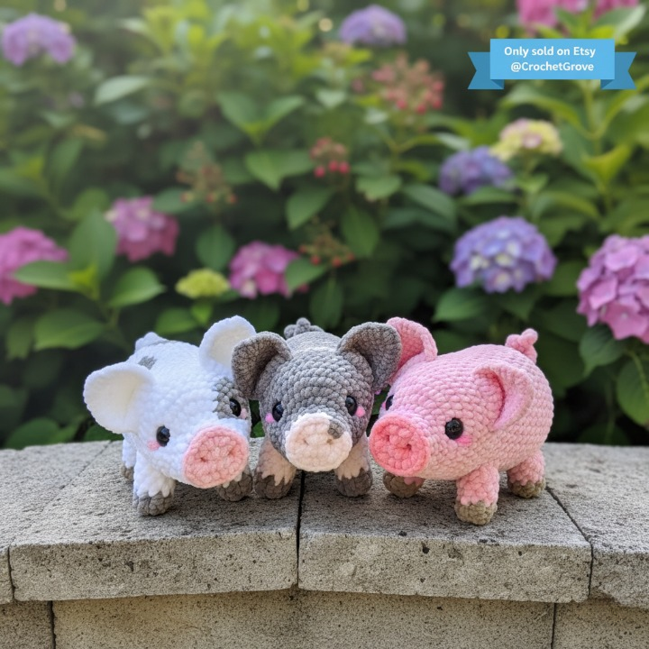 Oinkie the Pig Crochet Pattern