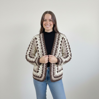 HONEYBLOOM Hexagon Granny Cardigan Crochet Pattern