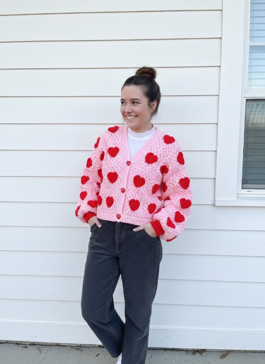 HEARTFELT Granny Square Cardigan Crochet Pattern