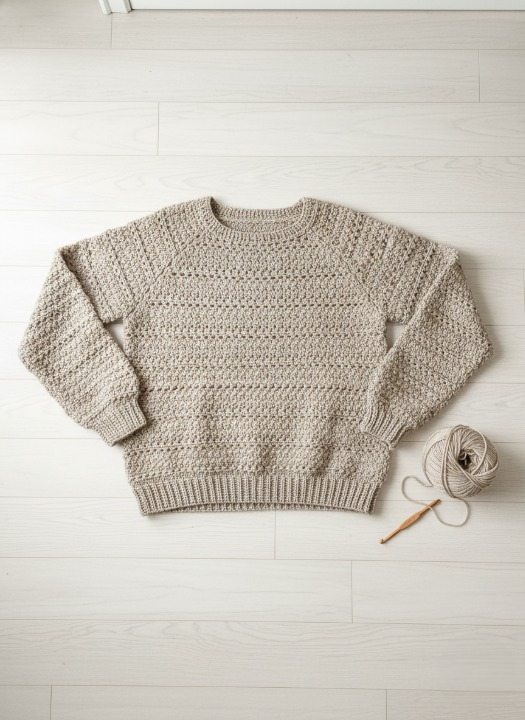 Cozy Drift Crochet Pullover Pattern