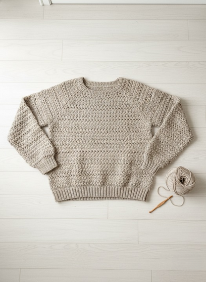 Cozy Drift Crochet Pullover Pattern