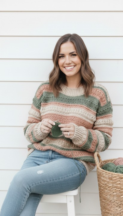 SIERRA Boho Oversized Crochet Sweater Pattern