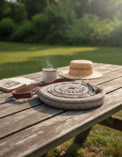 Round Crochet Bag Pattern PDF